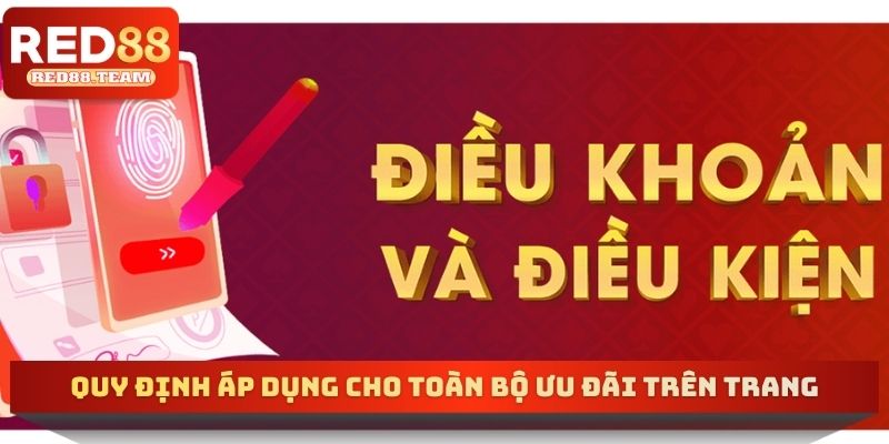 Quy định áp dụng cho toàn bộ ưu đãi trên trang